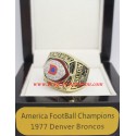 AFC 1977 Denver Broncos America Football Conference Championship Ring, Custom Denver Broncos Champions Ring