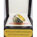 AFC 1977 Denver Broncos America Football Conference Championship Ring, Custom Denver Broncos Champions Ring