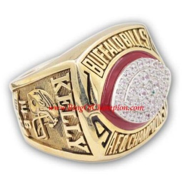 AFC 1992 Buffalo Bills America Football Conference Championship Ring, Custom Buffalo Bills Champions Ring AFC 1992 Buffalo Bills America Football Conference Championship Ring, Custom Buffalo Bills Champions Ring
