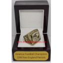 AFC 1996 New England Patriots America Football Conference Championship Ring, Custom New England Patriots Champions Ring