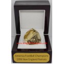 AFC 1996 New England Patriots America Football Conference Championship Ring, Custom New England Patriots Champions Ring