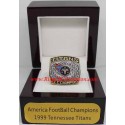 AFC 1999 Tennessee Titans America Football Conference Championship Ring, Custom Tennessee Titans Champions Ring