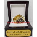AFC 1999 Tennessee Titans America Football Conference Championship Ring, Custom Tennessee Titans Champions Ring