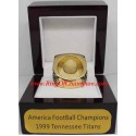 AFC 1999 Tennessee Titans America Football Conference Championship Ring, Custom Tennessee Titans Champions Ring