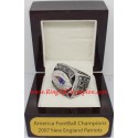 AFC 2007 New England Patriots America Football Conference Championship Ring, Custom New England Patriots Champions Ring
