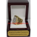 AFC 2009 Indianapolis Colts America Football Conference Championship Ring, Custom Indianapolis Colts Champions Ring