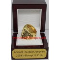 AFC 2009 Indianapolis Colts America Football Conference Championship Ring, Custom Indianapolis Colts Champions Ring