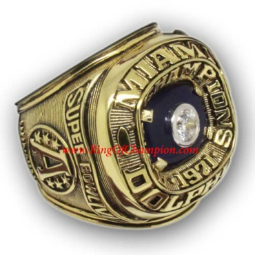 NFC 1971 Miami Dolphins National Football Conference Championship Ring, Custom Miami Dolphins Champions Ring NFC 1971 Miami Dolphins National Football Conference Championship Ring, Custom Miami Dolphins Champions Ring