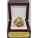 NFC 1971 Miami Dolphins National Football Conference Championship Ring, Custom Miami Dolphins Champions Ring