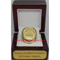 NFC 1971 Miami Dolphins National Football Conference Championship Ring, Custom Miami Dolphins Champions Ring