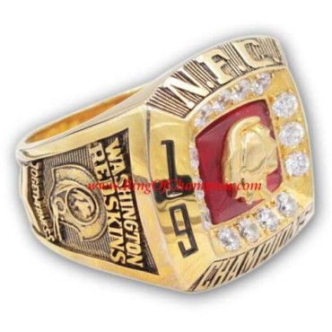 NFC 1972 Washington Redskins National Football Conference Championship Ring, Custom Washington Redskins Champions ring NFC 1972 Washington Redskins National Football Conference Championship Ring, Custom Washington Redskins Champions ring