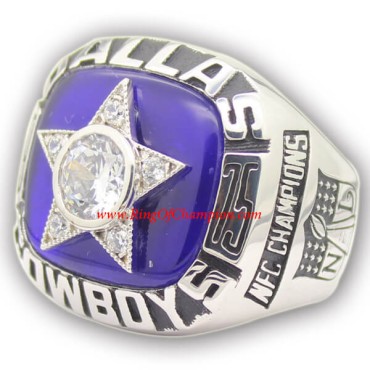 NFC 1975 Dallas Cowboys National Football Conference Championship Ring, Custom Dallas Cowboys Champions Ring