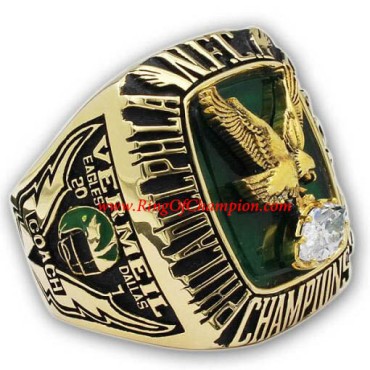 NFC 1980 Philadelphia Eagles National Football Conference Championship Ring, Custom Philadelphia Eagles Champions Ring