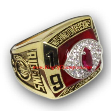 NFC 1983 Washington Redskins National Football Conference Championship Ring, Custom Washington Redskins Champions Ring