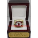 NFC 1983 Washington Redskins National Football Conference Championship Ring, Custom Washington Redskins Champions Ring