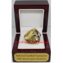 NFC 1983 Washington Redskins National Football Conference Championship Ring, Custom Washington Redskins Champions Ring