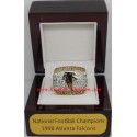 NFC 1998 Atlanta Falcons National Football Conference Championship Ring, Custom Atlanta Falcons Champions Ring