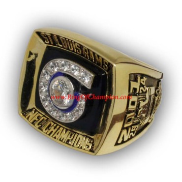 NFC 2001 St. Louis Rams National Football Conference Championship Ring, Custom St. Louis Rams Champions Ring NFC 2001 St. Louis Rams National Football Conference Championship Ring, Custom St. Louis Rams Champions Ring