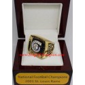 NFC 2001 St. Louis Rams National Football Conference Championship Ring, Custom St. Louis Rams Champions Ring