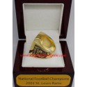 NFC 2001 St. Louis Rams National Football Conference Championship Ring, Custom St. Louis Rams Champions Ring