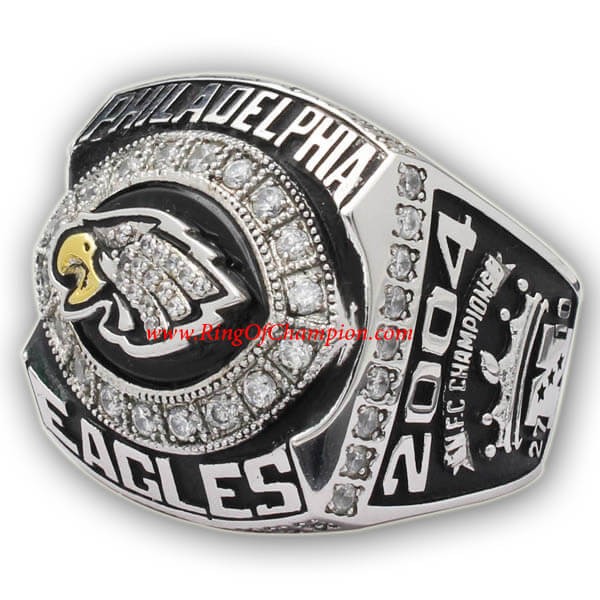 NFC 2004 Philadelphia Eagles National Football Conference Championship Ring, Custom Philadelphia Eagles Champions Ring