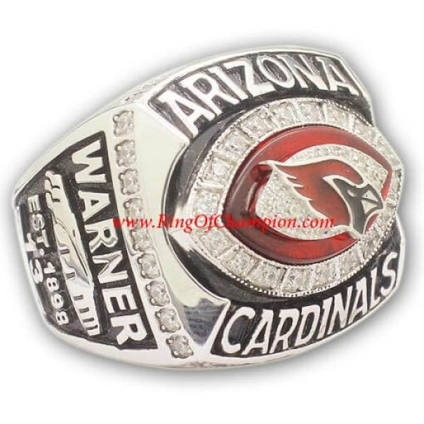 NFC 2008 Arizona Cardinals National Football Conference Championship Ring, Custom Arizona Cardinals Champions Ring