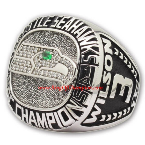 NFC 2014 Seattle Seahawks National Football Conference Championship Ring, Custom Seattle Seahawks Champions Ring