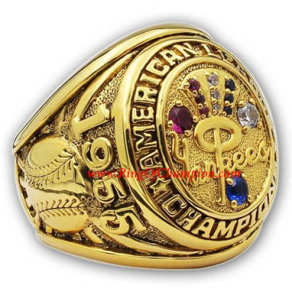 AL 1955 New York Yankees America League Baseball Championship Ring, Custom New York Yankees Champions Ring