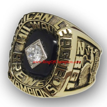 AL 1982 Milwaukee Brewers America League Baseball Championship Ring AL 1982 Milwaukee Brewers America League Baseball Championship Ring