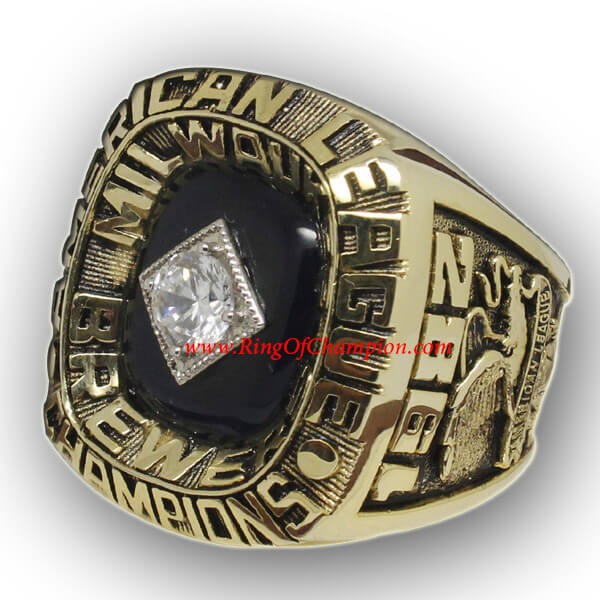 AL 1982 Milwaukee Brewers America League Baseball Championship Ring