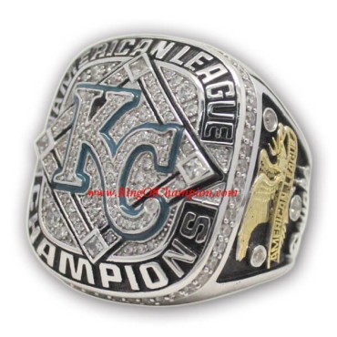 AL 2014 Kansas City Royals America League Championship Ring, Custom Kansas City Royals Champions Ring AL 2014 Kansas City Royals America League Championship Ring, Custom Kansas City Royals Champions Ring
