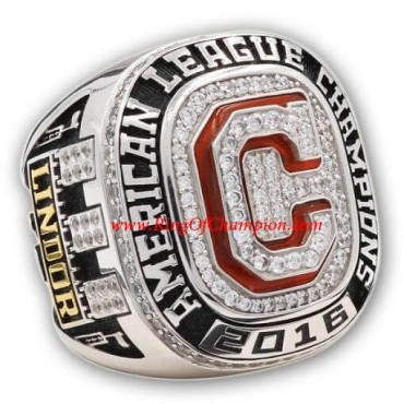 AL 2016 Cleveland Indians America League Championship Replica Ring, Custom Cleveland Indians Champions Ring AL 2016 Cleveland Indians America League Championship Replica Ring, Custom Cleveland Indians Champions Ring