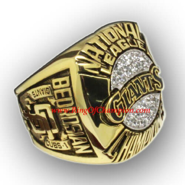 NL 1989 San Francisco Giants National League Baseball Championship Ring, Custom San Francisco Giants Champions Ring