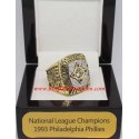 NL 1993 Philadelphia Phillies National League Baseball Championship Ring, Custom Philadelphia Phillies Champions Ring