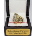 NL 1993 Philadelphia Phillies National League Baseball Championship Ring, Custom Philadelphia Phillies Champions Ring