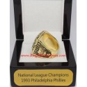 NL 1993 Philadelphia Phillies National League Baseball Championship Ring, Custom Philadelphia Phillies Champions Ring