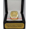 NL 1993 Philadelphia Phillies National League Baseball Championship Ring, Custom Philadelphia Phillies Champions Ring