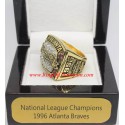 NL 1996 Atlanta Braves National League Baseball Championship Ring, Custom Atlanta Braves Champions Ring