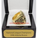 NL 1996 Atlanta Braves National League Baseball Championship Ring, Custom Atlanta Braves Champions Ring