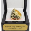 NL 1996 Atlanta Braves National League Baseball Championship Ring, Custom Atlanta Braves Champions Ring