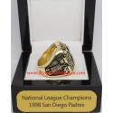NL 1998 San Diego Padres National League Baseball Championship Ring, Custom San Diego Padres Champions Ring