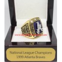 NL 1999 Atlanta Braves National League Baseball Championship Ring, Custom Atlanta Braves Champions Ring