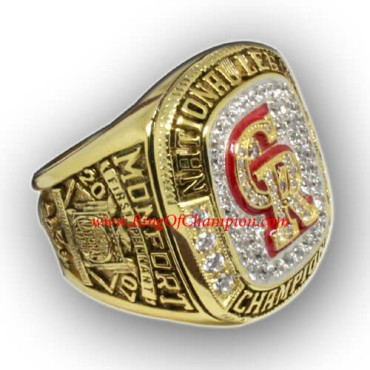 NL 2007 Colorado Rockies National League Baseball Championship Ring, Custom Colorado Rockies Champions Ring NL 2007 Colorado Rockies National League Baseball Championship Ring, Custom Colorado Rockies Champions Ring