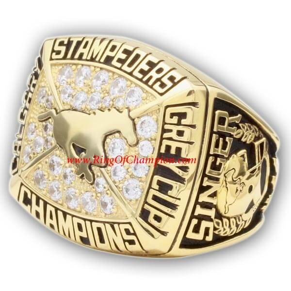 CFL 1992 Calgary Stampeders the 80th Grey Cup Men's Football Championship Ring