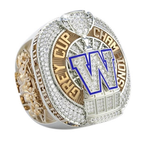 CFL 2021 Winnipeg Blue Bombers The 108th Men's Football Grey Cup Championship Ring