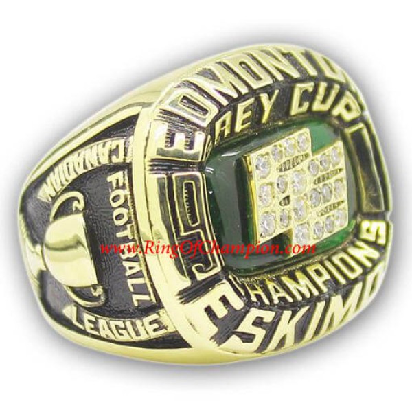 CFL 1978 Edmonton Eskimos The 66th Grey Cup Championship Ring, Custom Edmonton Eskimos Champions Ring