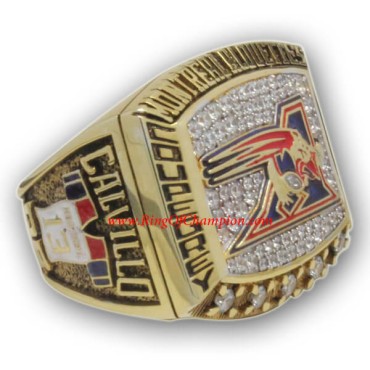 CFL 2002 Calgary Stampeders The 90th Grey Cup Championship Ring, Custom Calgary Stampeders Champions Ring CFL 2002 Calgary Stampeders The 90th Grey Cup Championship Ring, Custom Calgary Stampeders Champions Ring