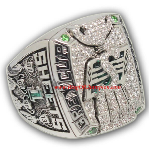 CFL 2013 Saskatchewan Roughriders The 101st Grey Cup Championship Ring, Custom Saskatchewan Roughriders Champions Ring