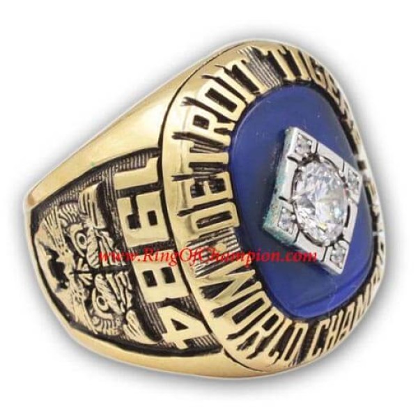 MLB 1984 Detroit Tigers baseball World Series Championship Ring, Custom Detroit Tigers Champions Ring