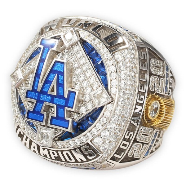 MLB 2020 Los Angeles Dodgers Men's Baseball World Series Replica Championship Ring (Hard Enamel Version)